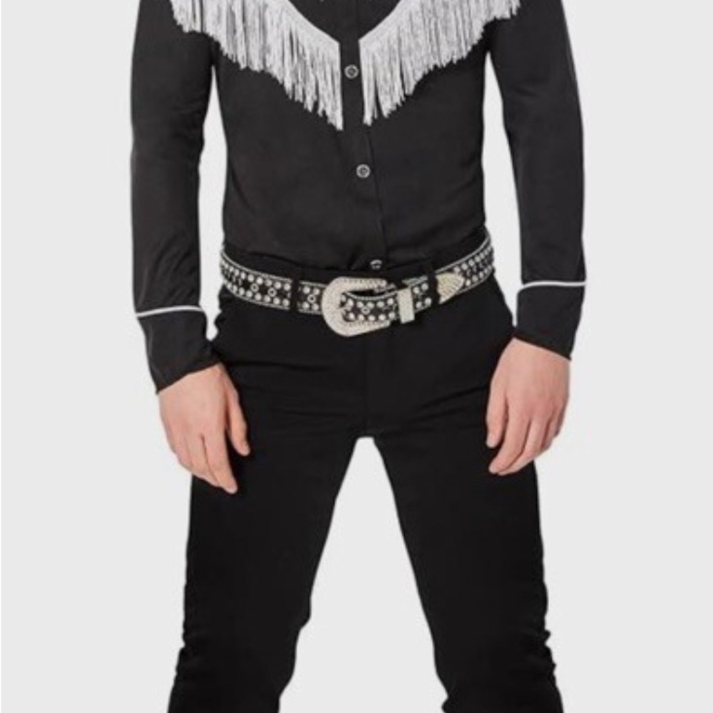 New  L 42-44 Men’s Barbie Ken Halloween Costume Set With Makeup Kit & Hat . - Picture 2 of 15
